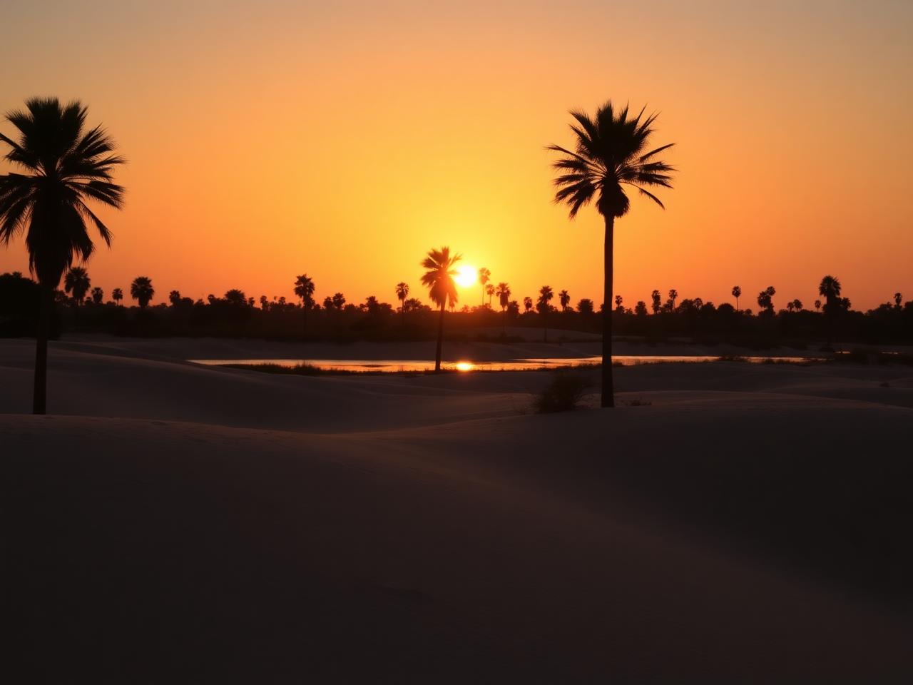 Dunas e lagoa da Ilha do Guajiru
