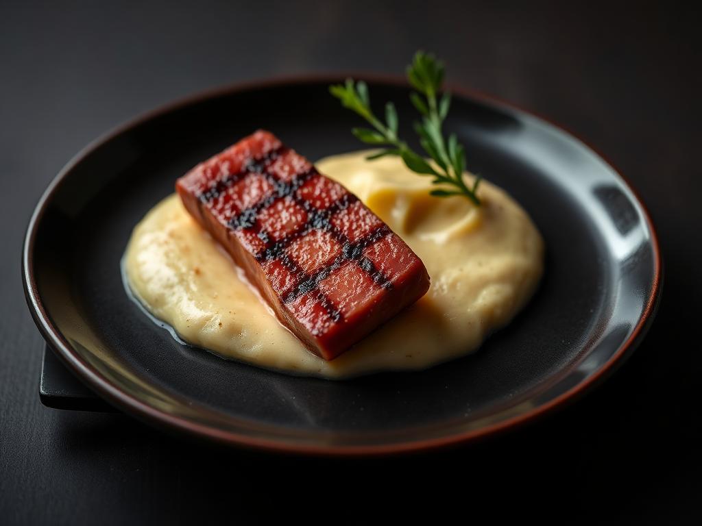 Atum com purê de macaxeira